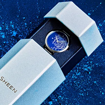 Casio Sheen Series Subject Minimalistic Business Casual She-c130d-2aupfy-person Watch Blue Analog