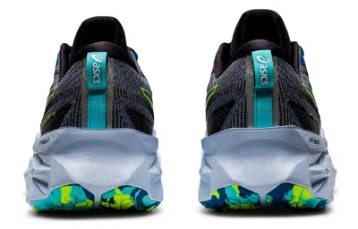 Asics Novablast 2 Le 'black Hazard Green' In Blue