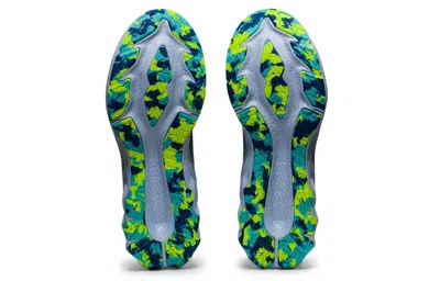 Asics Novablast 2 Le 'black Hazard Green' In Blue