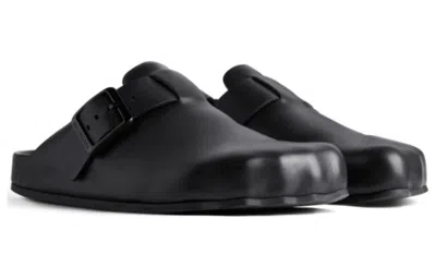 Balenciaga 3cm Sunday Molded Rubber Slides In Black