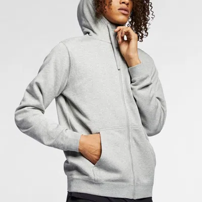 Nike Gray Zip Hoodie In Gray