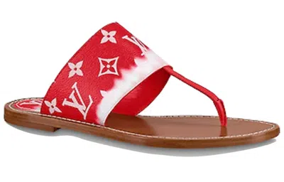 Pre-owned Louis Vuitton (wmns)  Palma Slides 'red Monogram'