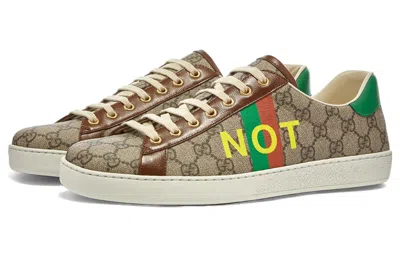 Gucci (wmns)  Ace 'fake/not Print' In Brown