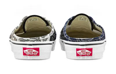 Vans Authentic Mule 'pattern Mix - Dress Blues' In Multi