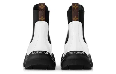 Pre-owned Louis Vuitton (wmns)  Ruby Flat Ankle Boots 'white'