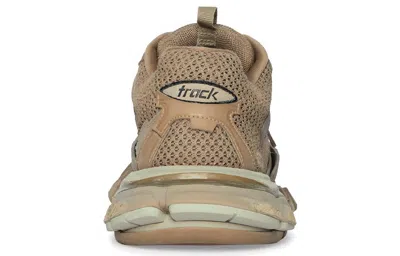 Balenciaga Destroyed Track Sneakers In Nude