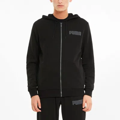 Puma Modern Basics Full-zip Jacket 'black Grey'