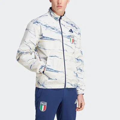 Adidas Originals Adidas Italy Anthem Reversible Jacket 'white Blue'