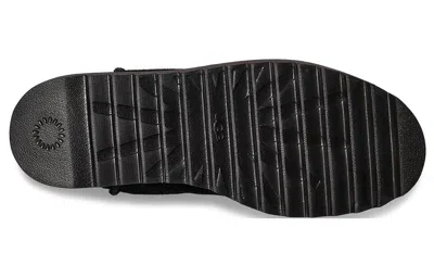 Ugg Chelsea Platform Mini "black Suede" Boots In Black