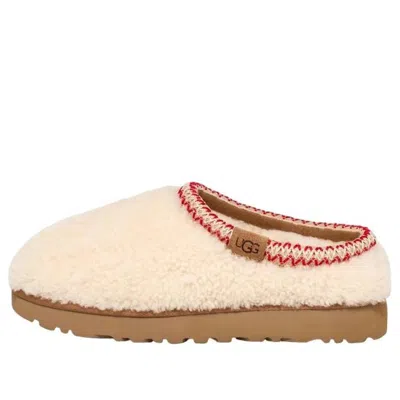 Ugg Tasman Maxi Curly 1158356-nat Slippers Womens Beige Sheepskin Slip On Gug183 In Neutral
