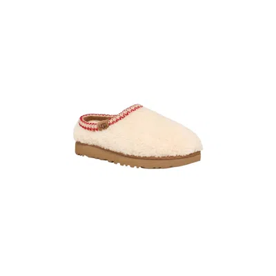 Ugg Tasman Maxi Curly 1158356-nat Slippers Womens Beige Sheepskin Slip On Gug183 In Neutral