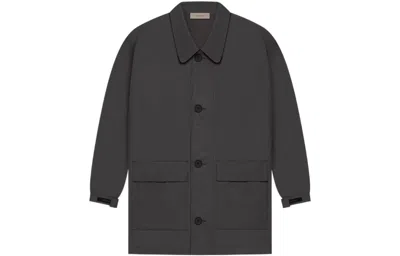 Essentials Barn Shirt Jacket In Black