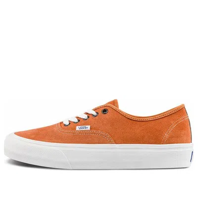 Vans Man Sneakers Rust Size 9 Leather In Orange