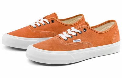 Vans Man Sneakers Rust Size 9 Leather In Orange