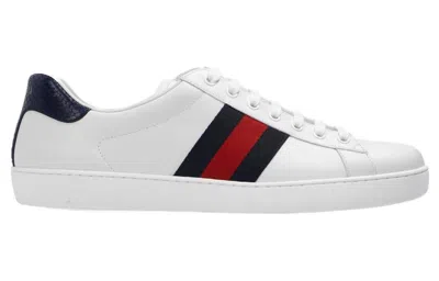 Gucci Ace Leather 'white Blue'