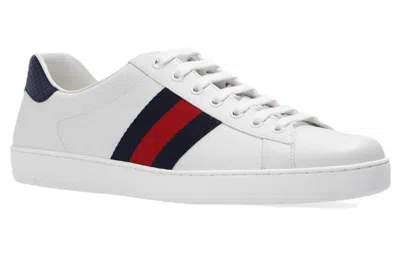 Gucci Ace Leather 'white Blue'