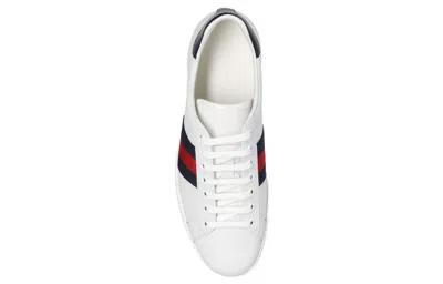Gucci Ace Leather 'white Blue'