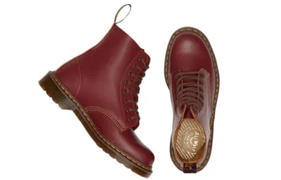Dr. Martens 1460 Smooth Man Ankle Boots Burgundy Size 9 Leather