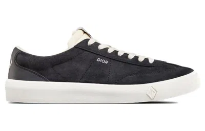 Dior B101 Sneakers 'deep Blue Nubuck Calfskin' In Black