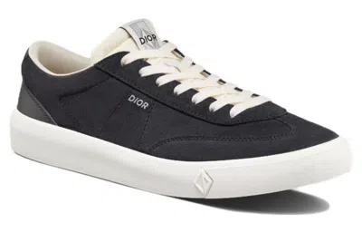 Dior B101 Sneakers 'deep Blue Nubuck Calfskin' In Black