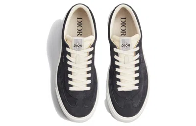Dior B101 Sneakers 'deep Blue Nubuck Calfskin' In Black