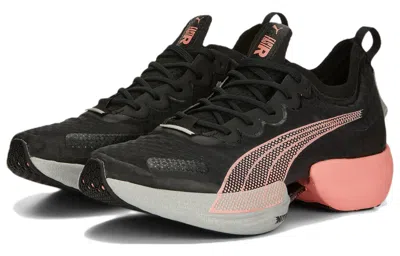Puma (wmns)  Fast-r Nitro Elite Carbon 'black Carnation Pink' In Multi