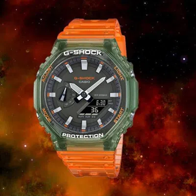 Casio G-shock Analog-digital 'red' In Orange