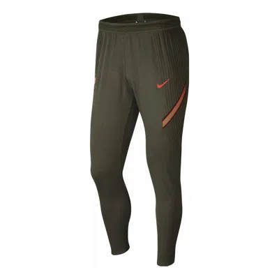 Nike Portugal Vapor Knit Strike Pants In Green