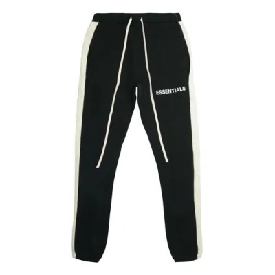 Essentials Fear Of God  Ss20 Side Stripe Sweatpants Black