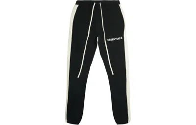 Essentials Fear Of God  Ss20 Side Stripe Sweatpants Black