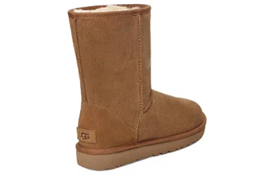 Ugg (wmns)  Classic Short  Rubber Logo Fleece Lined In Multi