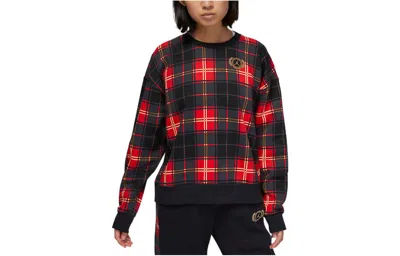 Air Jordan (wmns)  Brooklyn Fleece Crew 'red' In Pattern