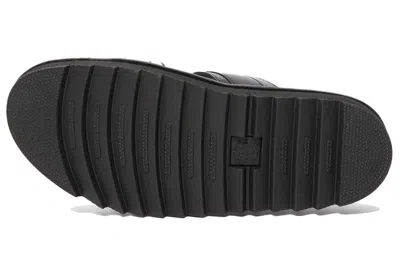 Dr. Martens Myles Brando Leather Sandals Black In Black