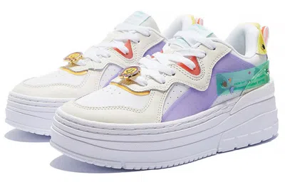 Li-ning (wmns)  X Weiwu Classic Platform Shoes 'white Purple' In Multi