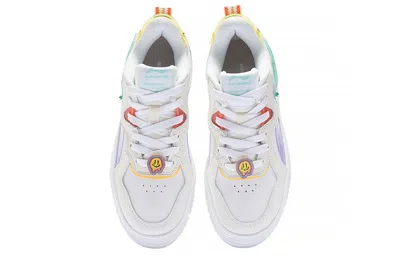 Li-ning (wmns)  X Weiwu Classic Platform Shoes 'white Purple' In Multi