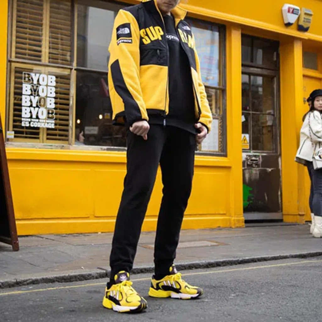 Supreme Ss19 X The North Face Arc Logo Denali Fleece Jacket Yellow