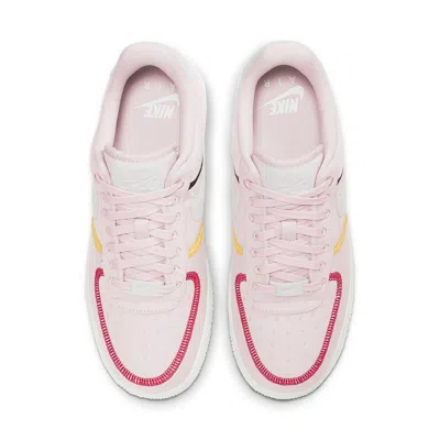 Nike Air Force 1 '07 Suede-trimmed Canvas Sneakers In Pink