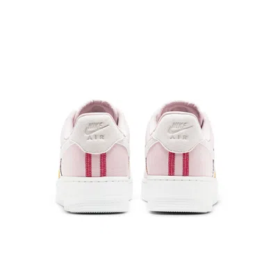 Nike Air Force 1 '07 Suede-trimmed Canvas Sneakers In Pink