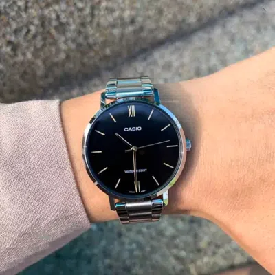 Casio Stainless Steel Strap Waterproof Quartz Mens Silver Analog