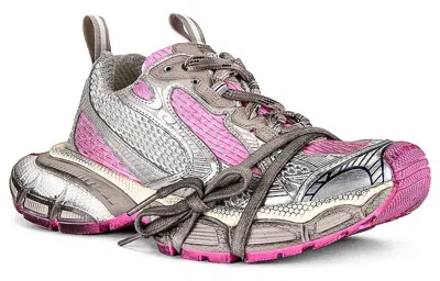 Balenciaga 3xl Mesh-panel Sneakers In Gray