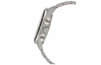 Casio Edifice Serieses Men's Black/silver Black Dialsilver Strap Mens Blacksilver Analog In Metallic