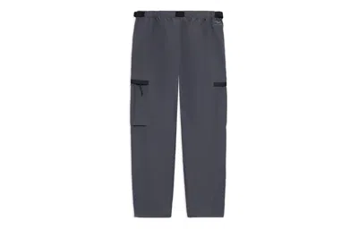 Li-ning Label Logo Cargo Pants 'smoke Grey' In Metallic