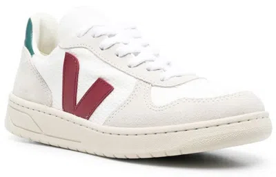 Veja V-10 B-mesh 'white Marsala Brittany'