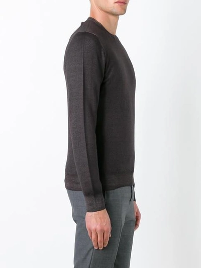 La Fileria For D'aniello Fine Knit Jumper In Brown