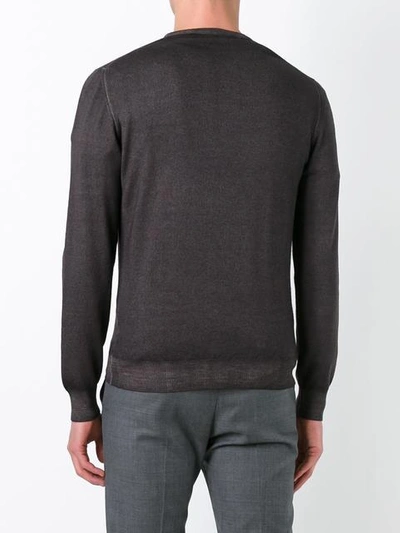La Fileria For D'aniello Fine Knit Jumper In Brown
