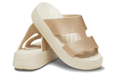 Crocs Getaway Platform Glitter H-strap In Brown