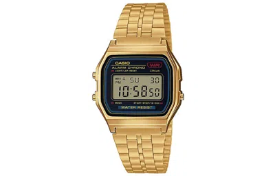 Casio Standard Vintage Retro En Waterproof Mens Gold Digital In Yellow