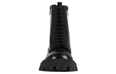 Balenciaga Tractor 20 Mm Lace-up Boots In Black