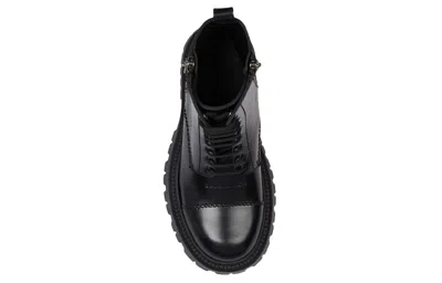 Balenciaga Tractor 20 Mm Lace-up Boots In Black