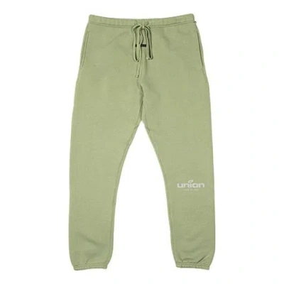 Essentials Fear Of God  X Union La Fw21 Vintage Sweatpant Army In Green